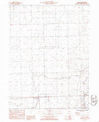 1986 Map of La Hogue, Iroquois County, IL — High-Res | Pastmaps